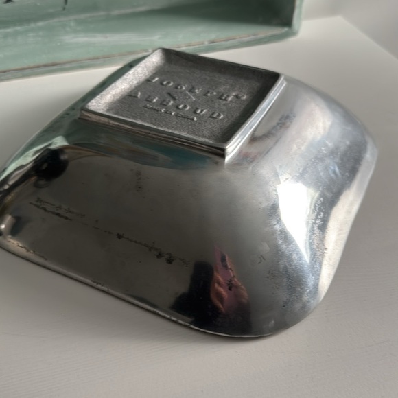 Joseph Abboud Made in India Square Decorative MCM Accent Bowl - Picture 6 of 7